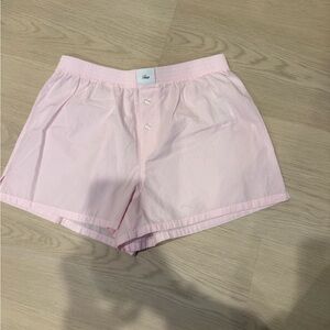 Aritzia TNA Light Pink Elastic Waist Shorts